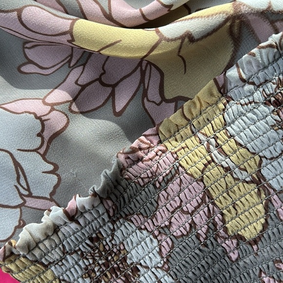 Aritzia Wilfred Villa Floral Dress Bohemian Pastel Cottagecore Fairy mini - Picture 9 of 9